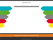 Tablet Screenshot of pinwords.com